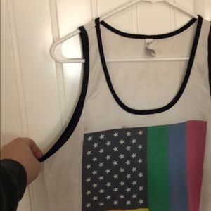 Pride flag tank top
